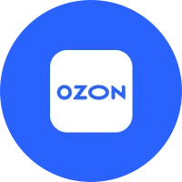 Голубой логотип ozon круглый