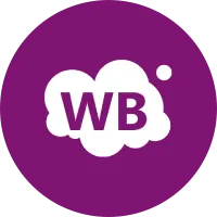 Фиолетовый логотип wildberries круглый